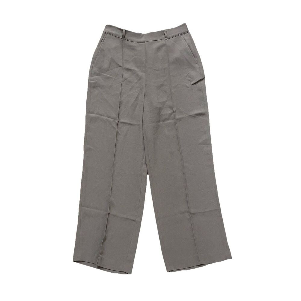 Spanx Carefree Crepe Pleated Trouser Women’s Large Wide Leg Pull On Pants